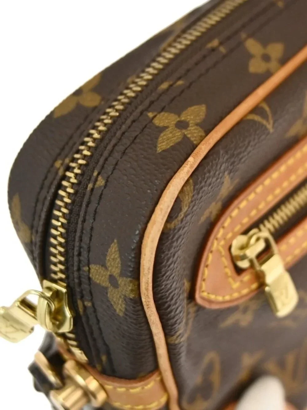 1 LOUIS VUITTON MARLY DRAGONNE GM CLUCTH BAG PURSE - Picture 5 of 11